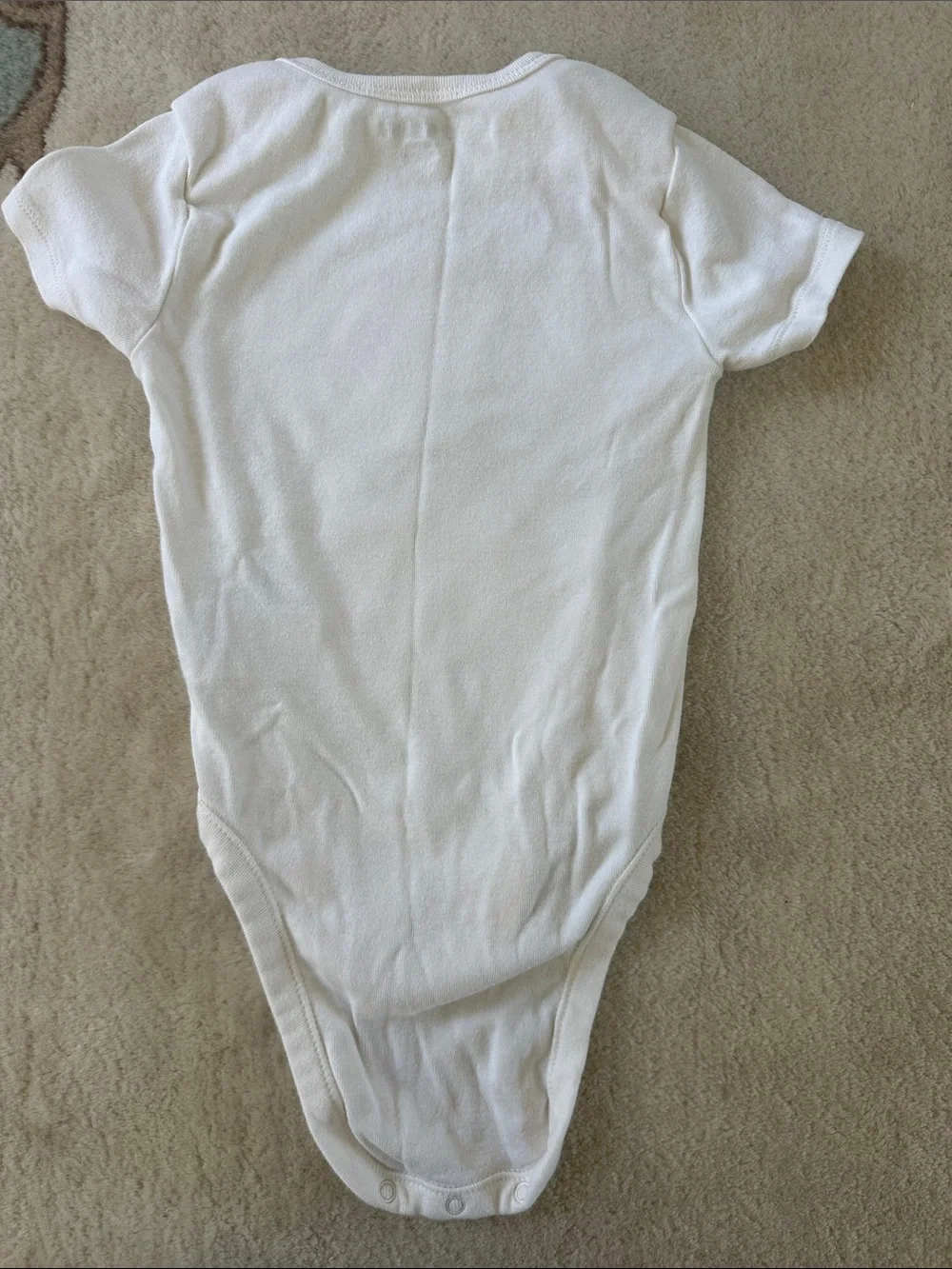 Old Navy White 'My First Baseball Season' Baby One-Piece Bodysuit